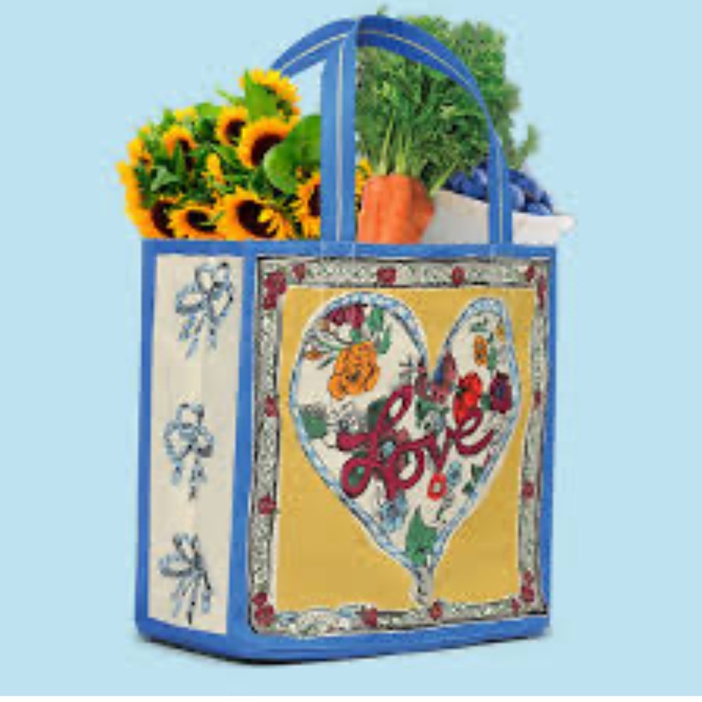 💙NWT ~ Brighton Blue and Yellow Floral “Tied With Love Tote”